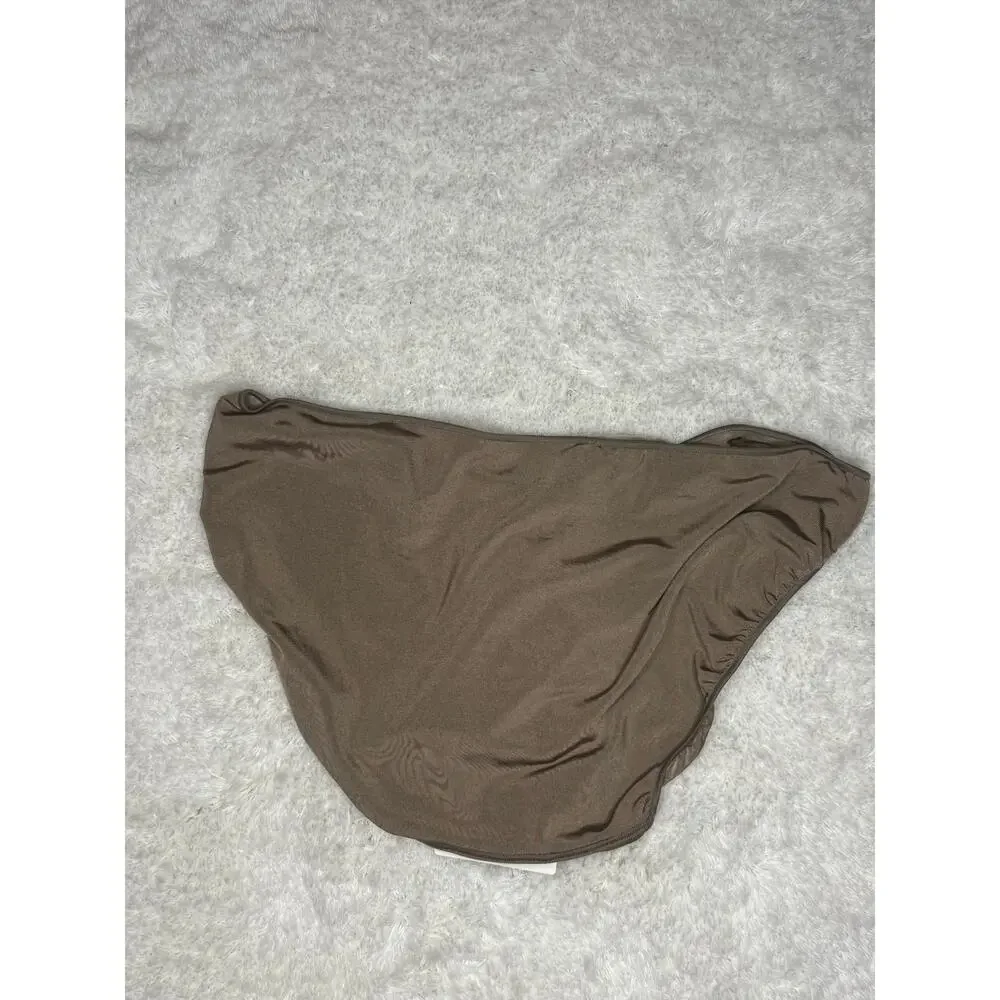NWT Jockey Seamfree Bikini Panty Taupe Brown Silky Stretch Size S/M